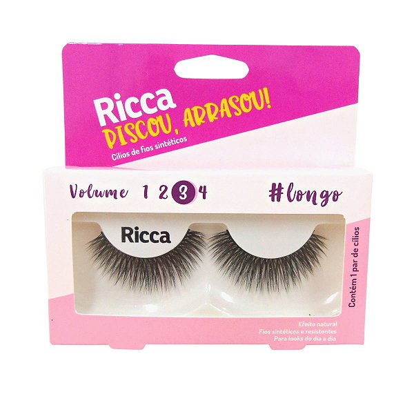 Cílios Postiços Ricca Belliz Piscou,Arrasou Vol:3 Longo Cód.2679