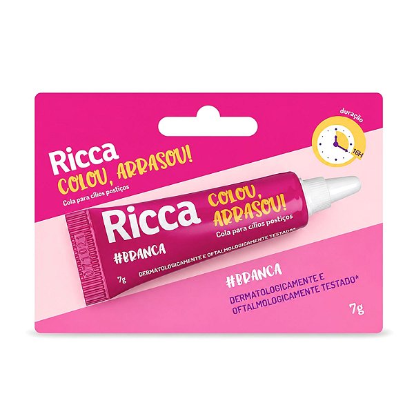 Cola Para Cílios Ricca Belliz Branca Colou,arrasou 7g Cód.2682