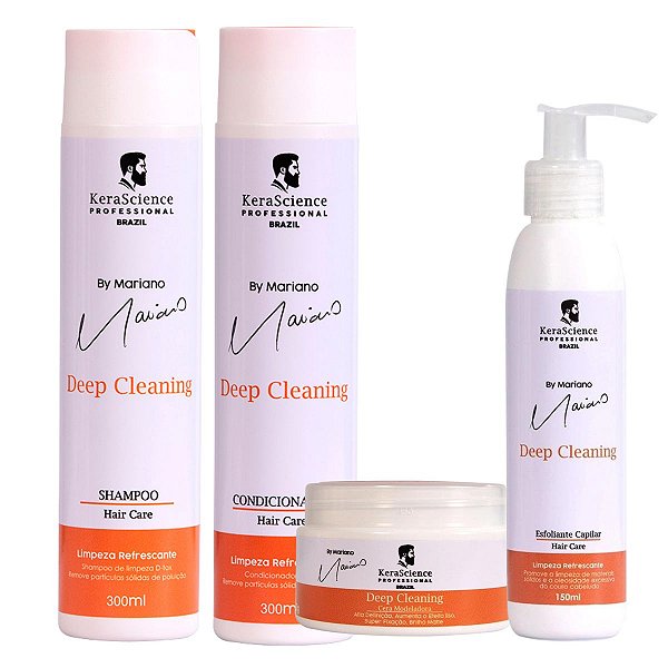 Kit Limpeza Refrescante Kerascience Mariano C/4