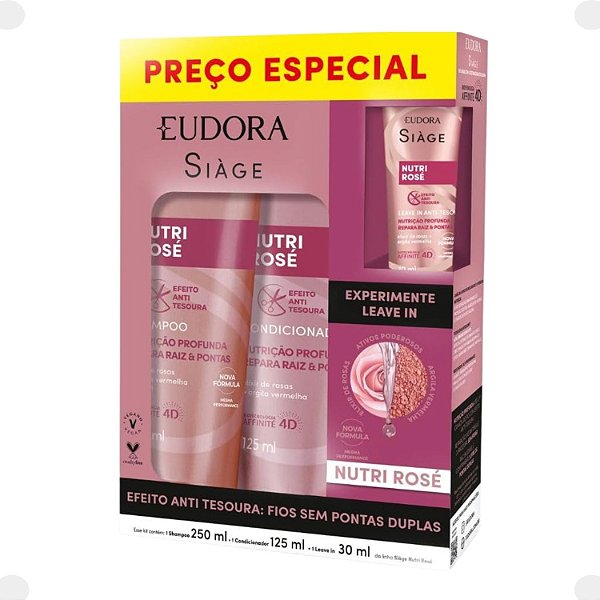 Kit Eudora Siage Nutri Rose Com 3