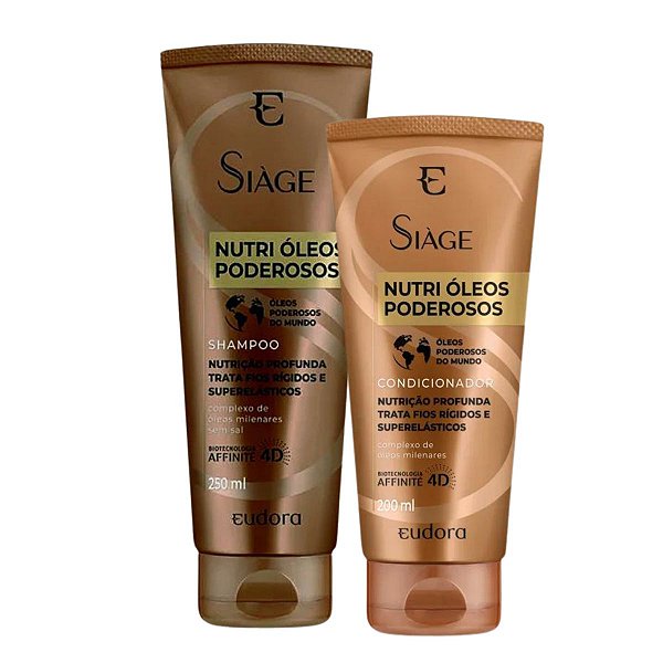 Shampoo + Condicionador Siage Eudora Nutri Óleos Poderosos