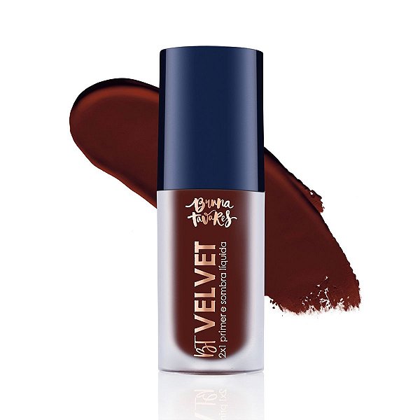 Primer e Sombra Líquida Bruna Tavares Bt Velvet 2x1 Brown