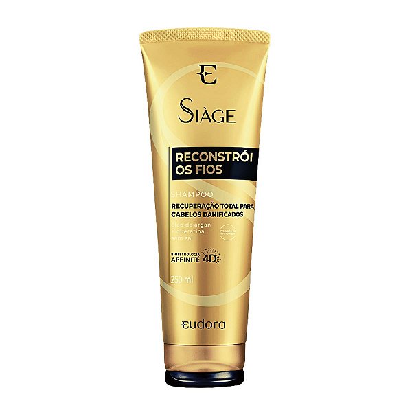 Shampoo Siage Eudora Reconstrói Os Fios 250ml