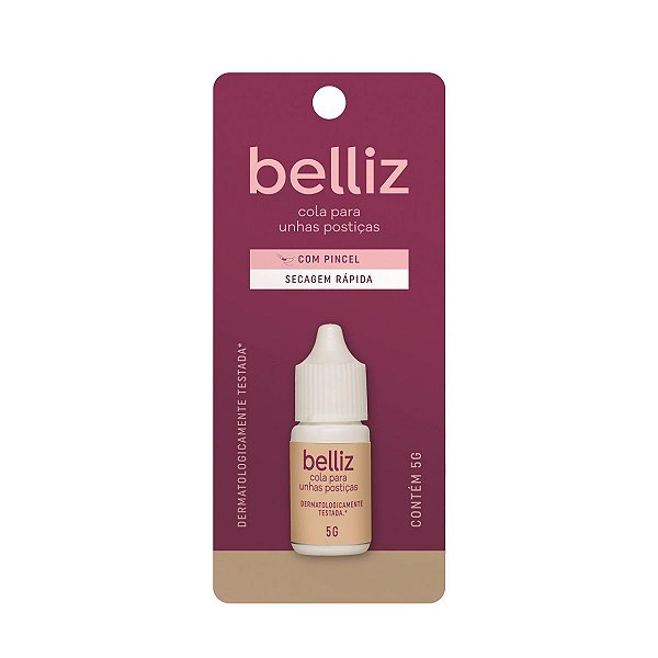 Cola Para Unhas Postiças Ricca Belliz 5g Com Pincel Cód. 1309