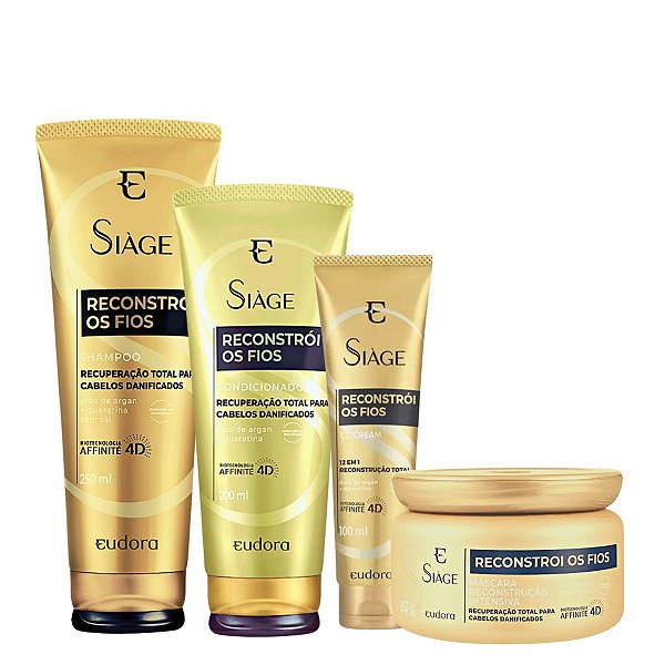 Kit Siage Eudora Reconstrói Os Fios C/4