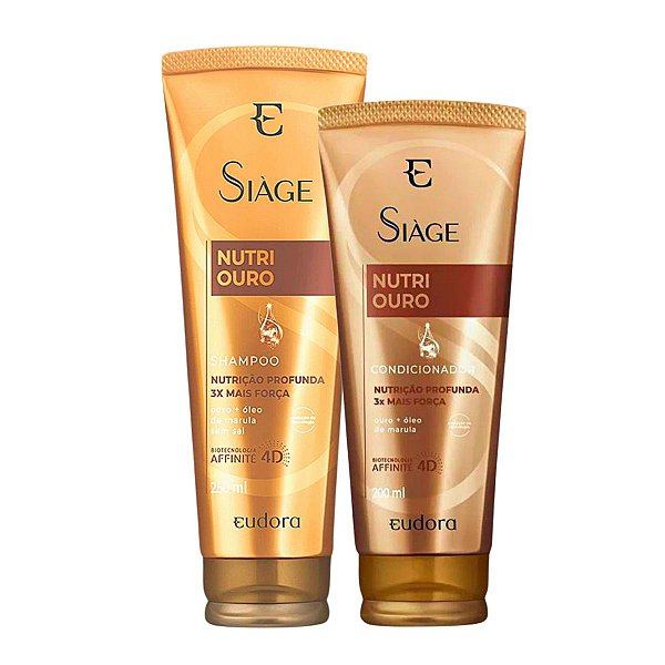 Kit Siage Eudora Nutri Ouro C/3