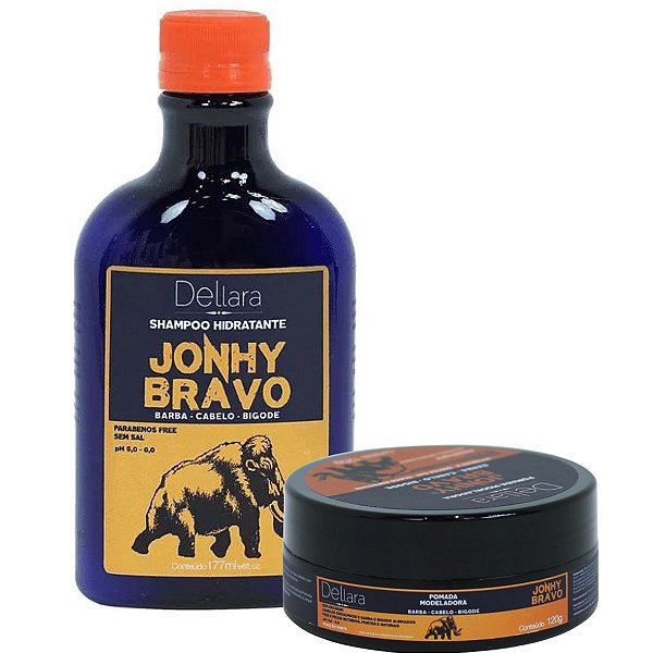Shampoo + Pomada Modeladora Dellara Jonhy Bravo