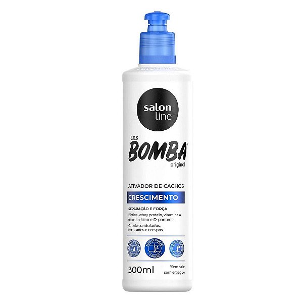 Ativador de Cachos Salon Line Sos Bomba Original Crescimento 300ml