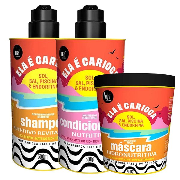 Kit Lola Cosmetics Ela É Carioca Sol,sal,piscina e Endorfina C/3