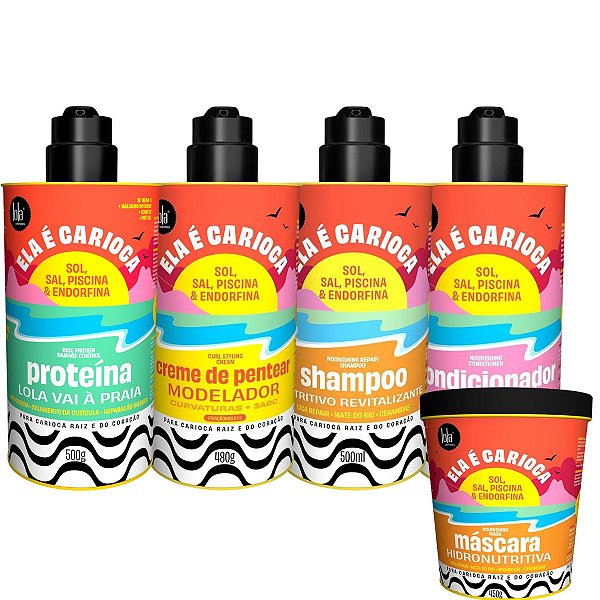 Kit Lola Cosmetics Ela É Carioca Sol,sal,piscina e Endorfina C/5