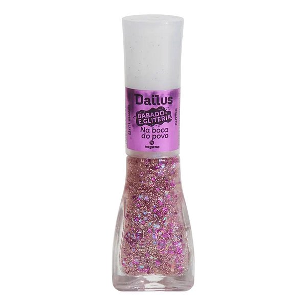 Esmalte Dailus Babado e Gliteria 8ml Na Boca do Povo