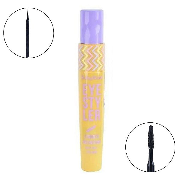 Máscara de Cílios + Delineador 2 em 1 Ruby Rose Eye Styler Lenght e Definition Hb-8310 L5 7ml
