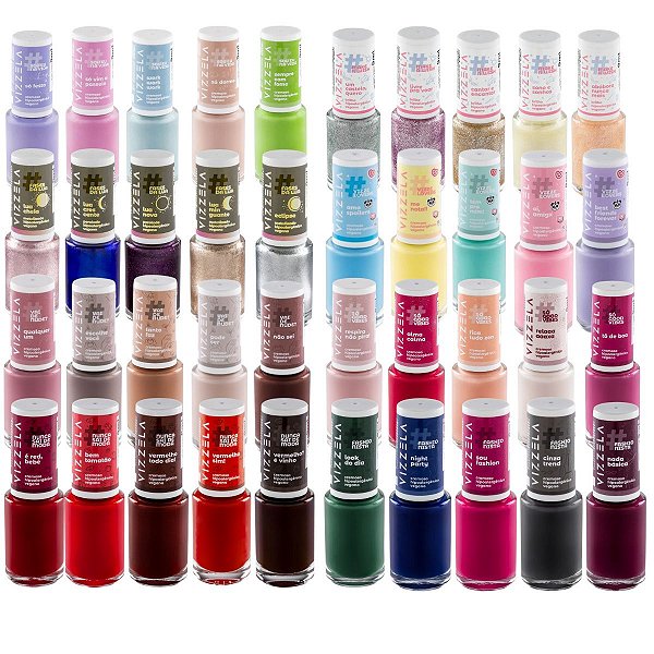 Kit Esmalte Vizzela 9ml C/40