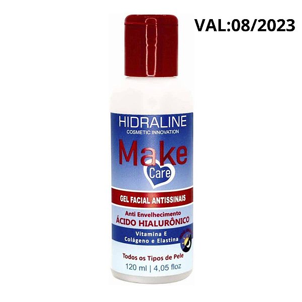 Gel Facial Hidraline Antissinais Make Care Ácido Hialurônico Val:08/2023