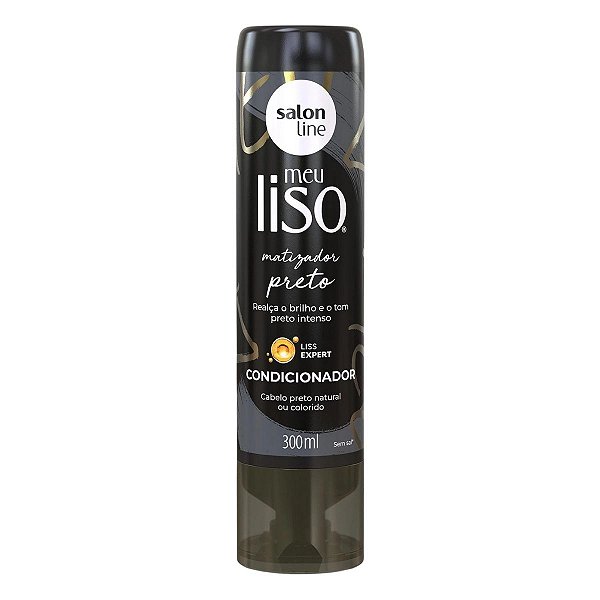 Condicionador Matizador Preto Salon Line Meu Liso 300ml