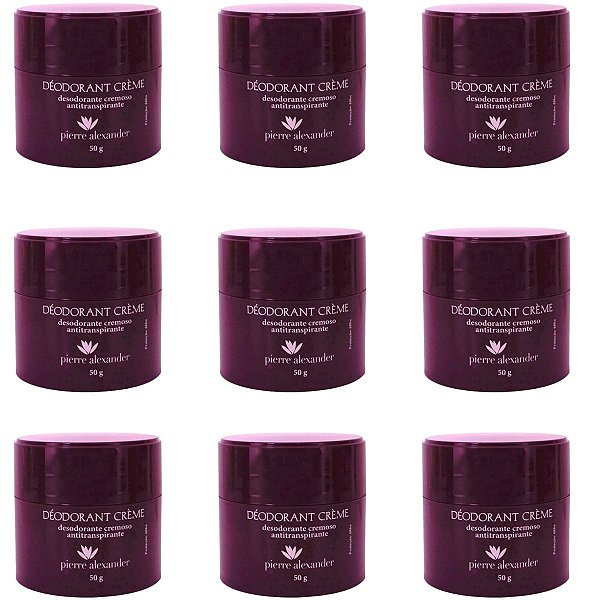 Kit Pierre Alexander Desodorante Creme 50g C/9 Unidades