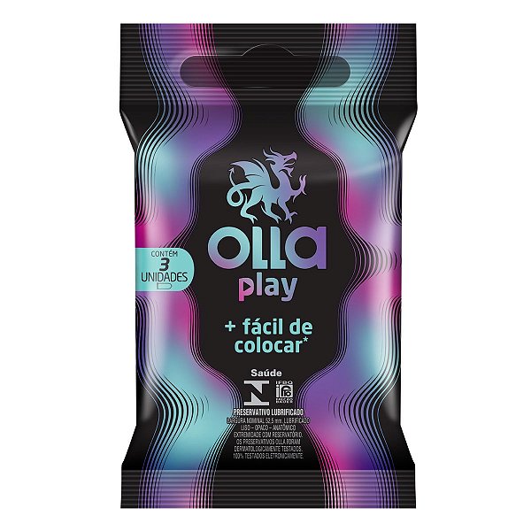 Preservativo Olla Play + Fácil de Colocar C/3 Unidades