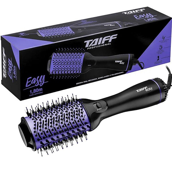 Escova Oval Secadora Taiff Easy Lilás 1200w 127v