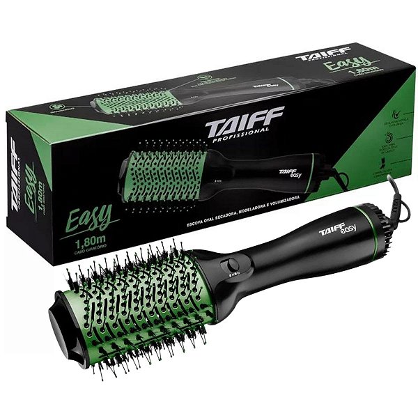 Escova Oval Secadora Taiff Easy Verde 1200w 127v
