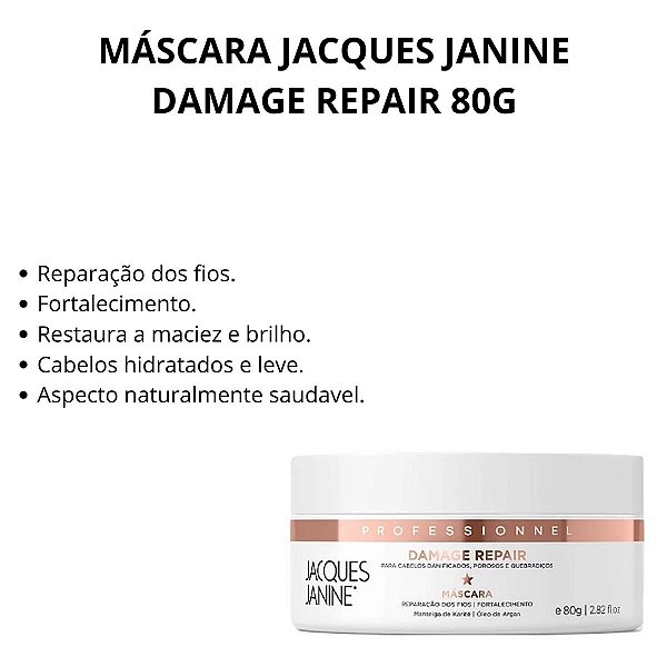 Máscara Jacques Janine Damage Repair 80g