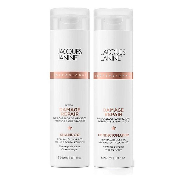 Kit Jacques Janine Damage Repair: Shampoo e Condicionador 240ml