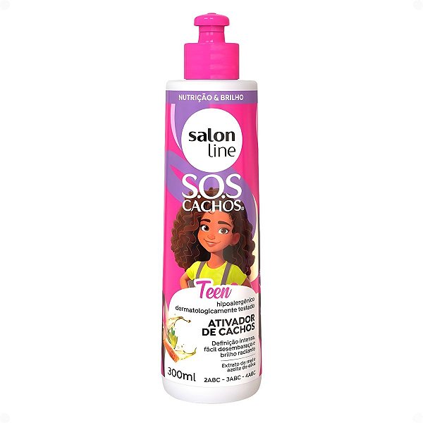 Ativador de Cachos Salon Line Sos Cachos Teen 300ml