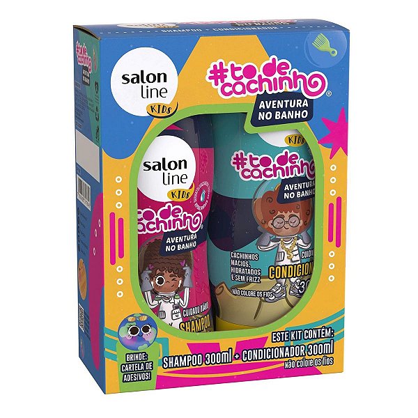 Kit Shampoo + Condicionador Salon Line #todecachinho Aventura No Banho 300ml