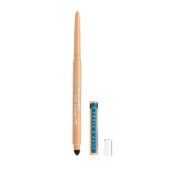 Lápis Retrátil Para Olhos Ruby Kisses Eye Liner A Prova D´água Bege 0,35g