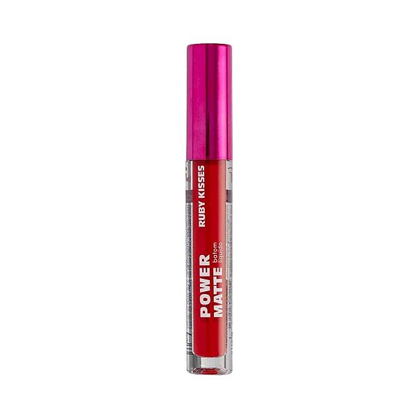 Batom Líquido Ruby Kisses Power Matte Oh My Red 2,5ml
