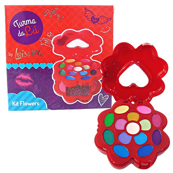 Kit de Maquiagem Flowers Luisance Turma da Lú Cor Vermelha Lt280