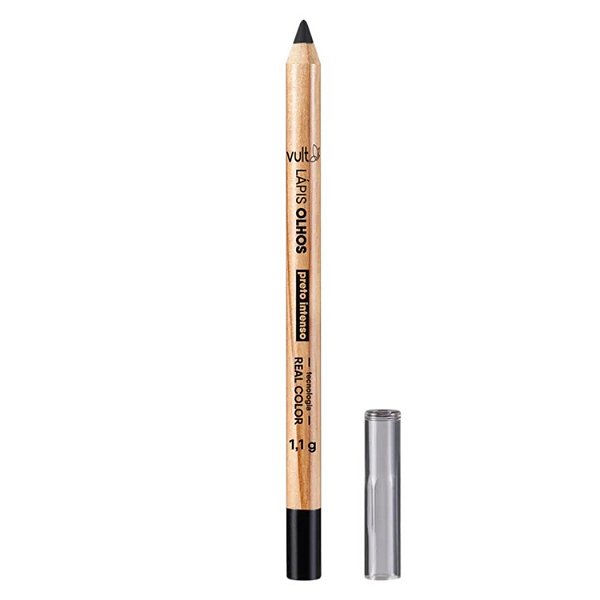 Lápis Para Olhos Vult Real Color Cor Preto Intenso 1,1g