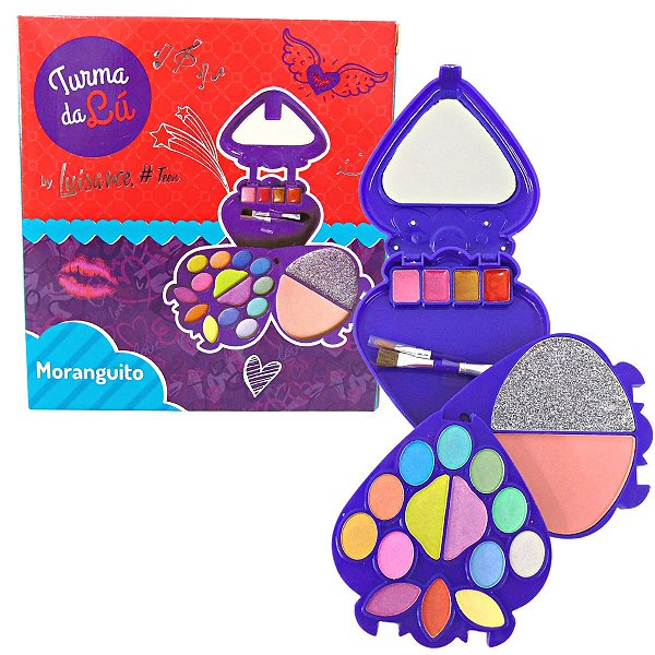 Kit de Maquiagem Moranguito Luisance Turma da Lú Cor Roxa Lt646