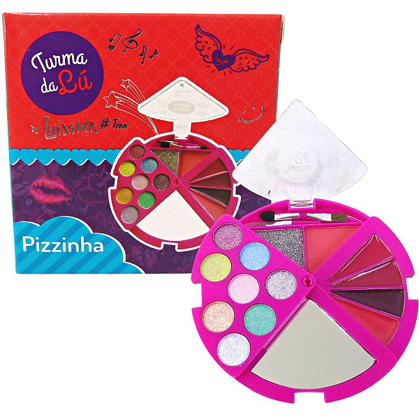 Kit de Maquiagem Pizzinha Luisance Turma da Lú Cor Rosa Lt611