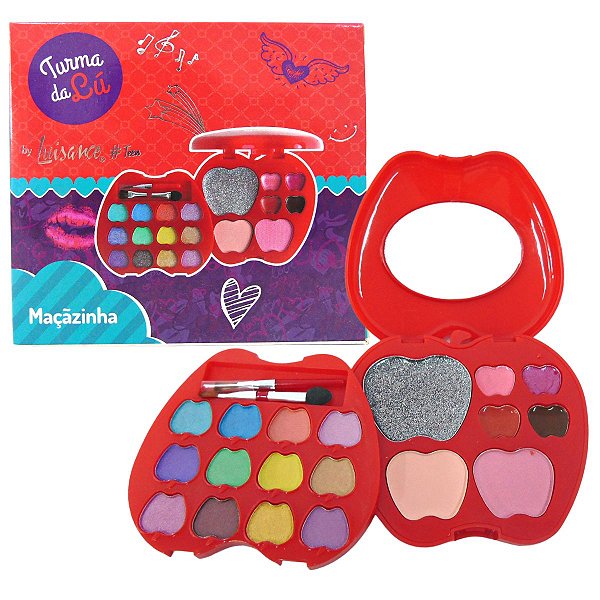 Kit de Maquiagem Maçãzinha Luisance Turma da Lú Cor Vermelha B Ref. Lt645