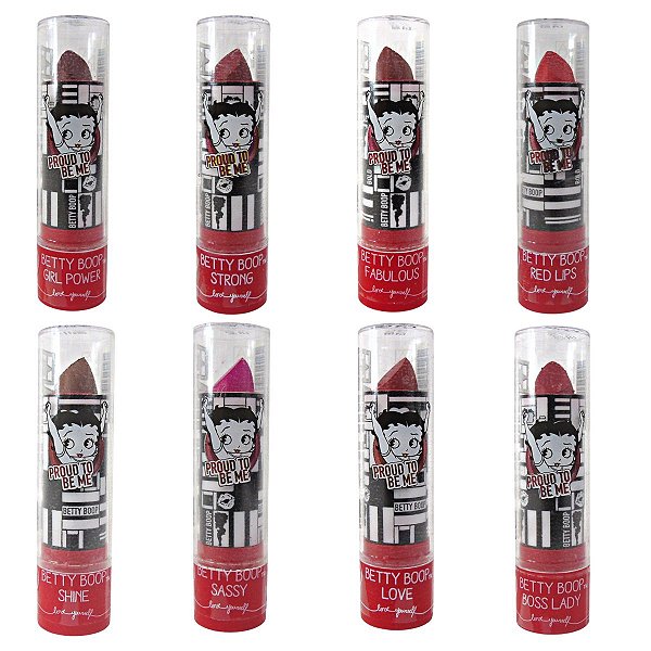 Kit Batom Matte Safira Betty Boop C/8 2gr