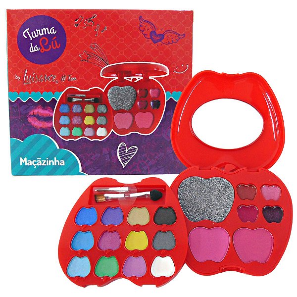 Kit de Maquiagem Maçãzinha Luisance Turma da Lú Cor Vermelha C Ref. Lt645