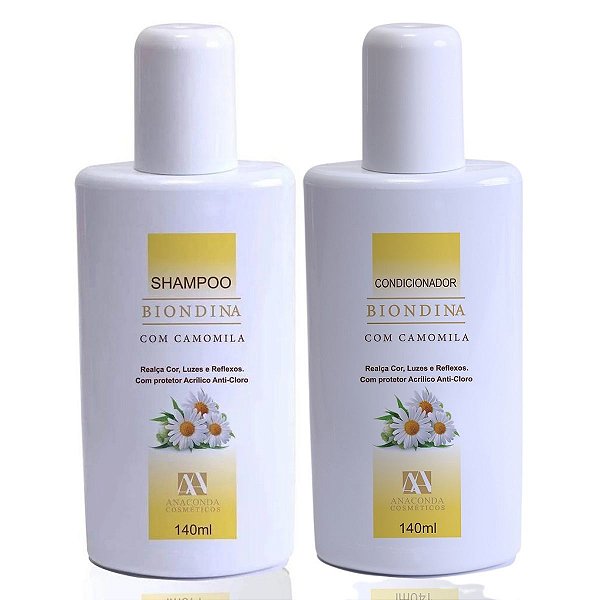 Shampoo + Condicionador Anaconda Biondina Camomila 140ml