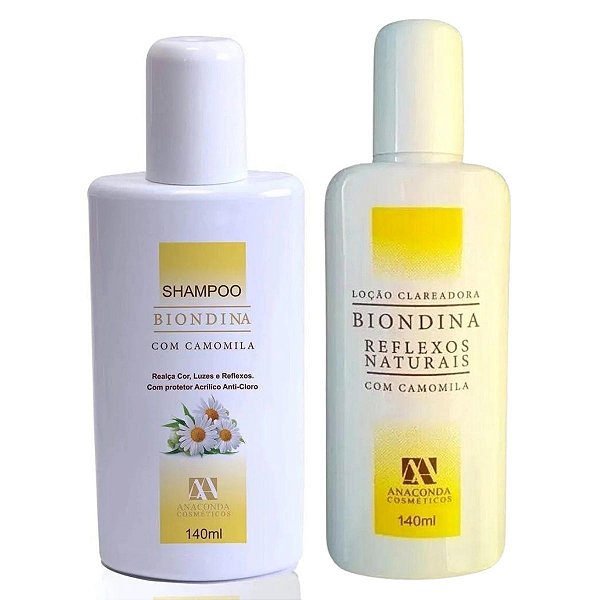 Shampoo + Loção Clareadora Refil Anaconda Biondina