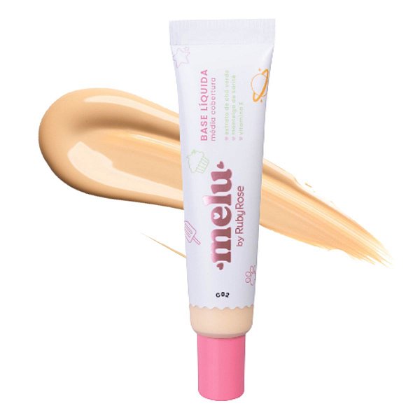 Base Líquida Melu By Ruby Rose Média Cobertura C02 Ref.:rr-872/2 25g