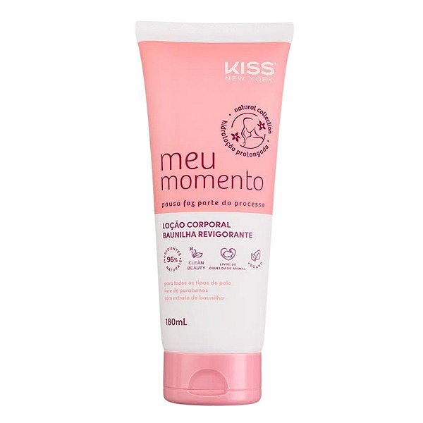 Loção Corporal Baunilha Revigorante Kiss Ny Meu Momento 180ml