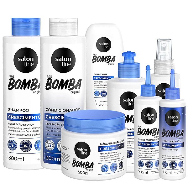 Kit Salon Line Sos Bomba Crescimento C/8