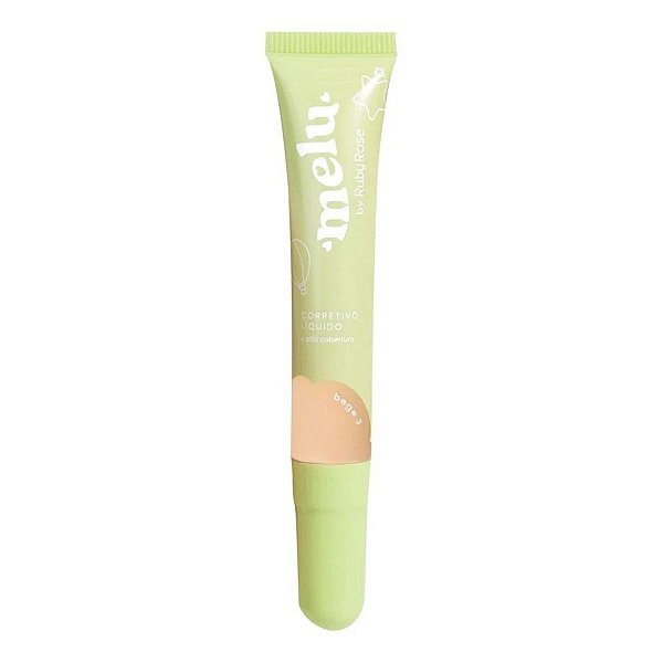Corretivo Líquido Melu By Ruby Rose Alta Cobertura Bege 3 Hb-8105 11ml