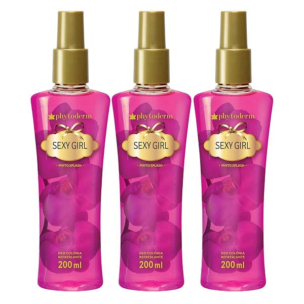 Kit Phytoderm Deo Colônia Sexy Girl 200ml C/3