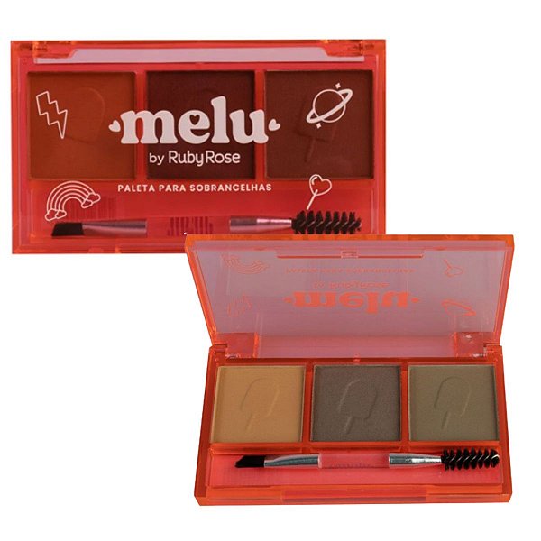 Paleta Para Sobrancelhas Melu By Ruby Rose Cor 01 Hb-571 7g
