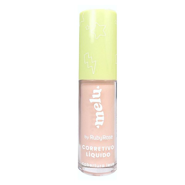 Corretivo Líquido Melu By Ruby Rose Cobertura Leve Baunilha 1 Hb-8104 5ml