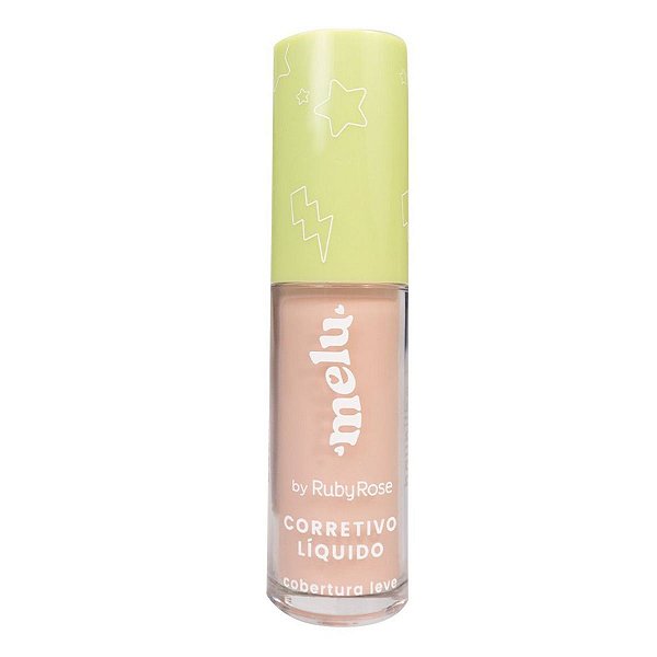 Corretivo Líquido Melu By Ruby Rose Cobertura Leve Amendoim 2 Hb-8104 5ml