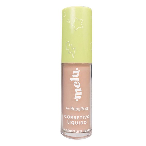Corretivo Líquido Melu By Ruby Rose Cobertura Leve Bege 3 Hb-8104 5ml