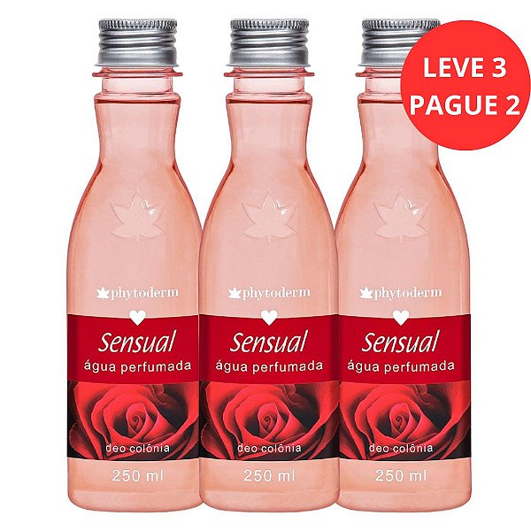 Água Perfumada Deo Colônia Phytoderm Leve 3 Pague 2 Sensual 250ml