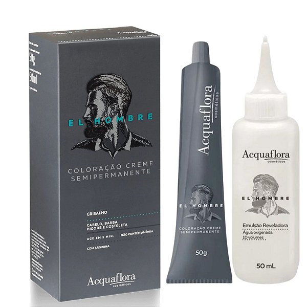 Coloração Semipermanente Acquaflora El Hombre Grisalho
