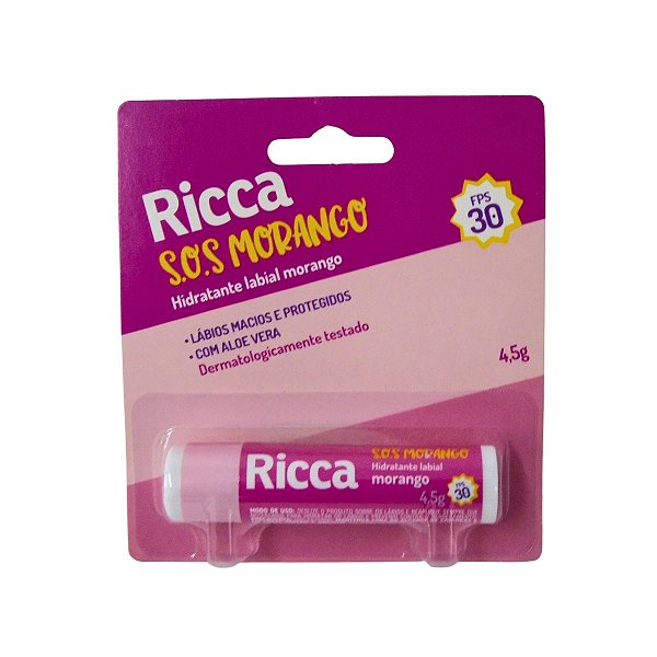 Hidratante Labial Ricca Belliz Sos Morango Cod.2202